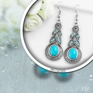 Water Drop Turquoise Earrings